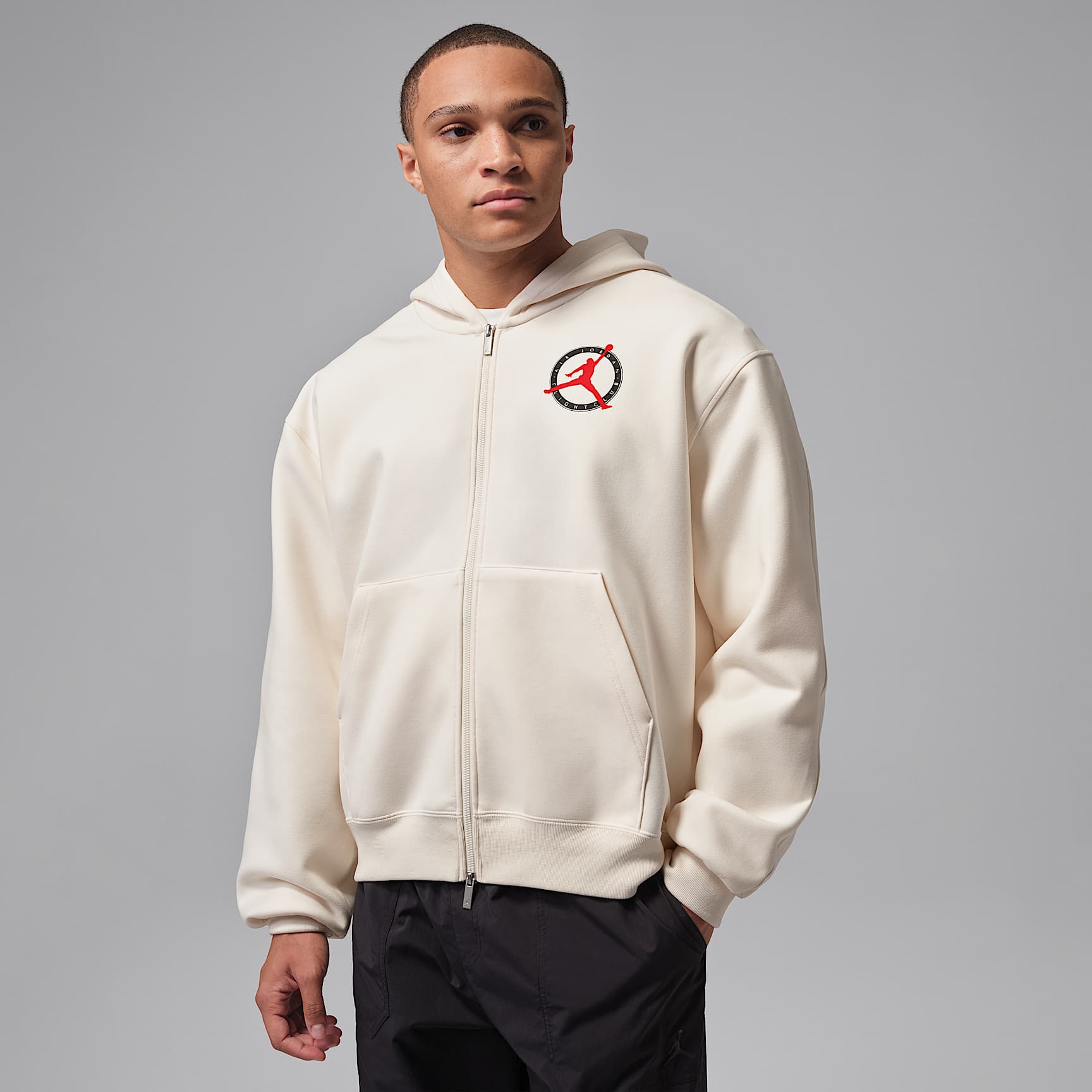 Jordan Flight Club Fleece Men's Full-Zip Knit Sweatshirt. Nike CA